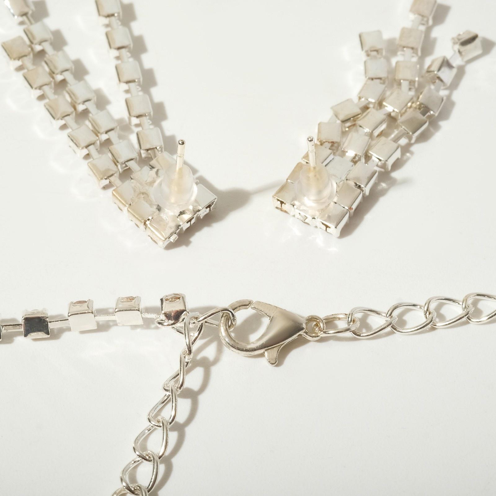 Набор 2 предмета: серьги, колье 