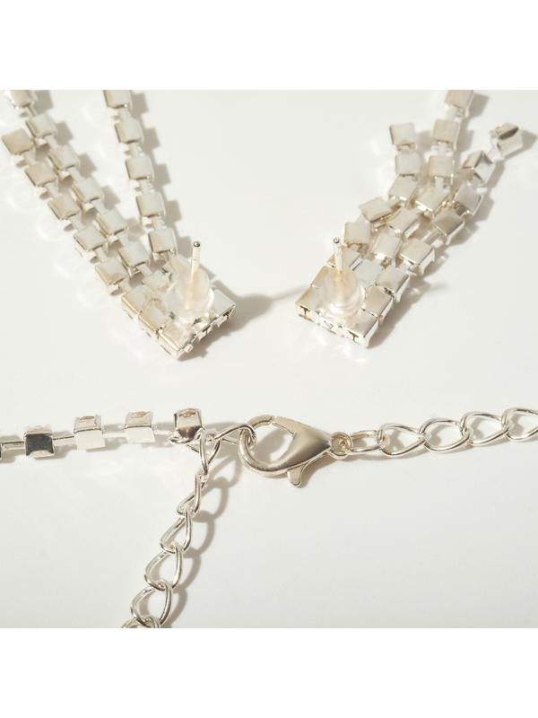 Набор 2 предмета: серьги, колье 