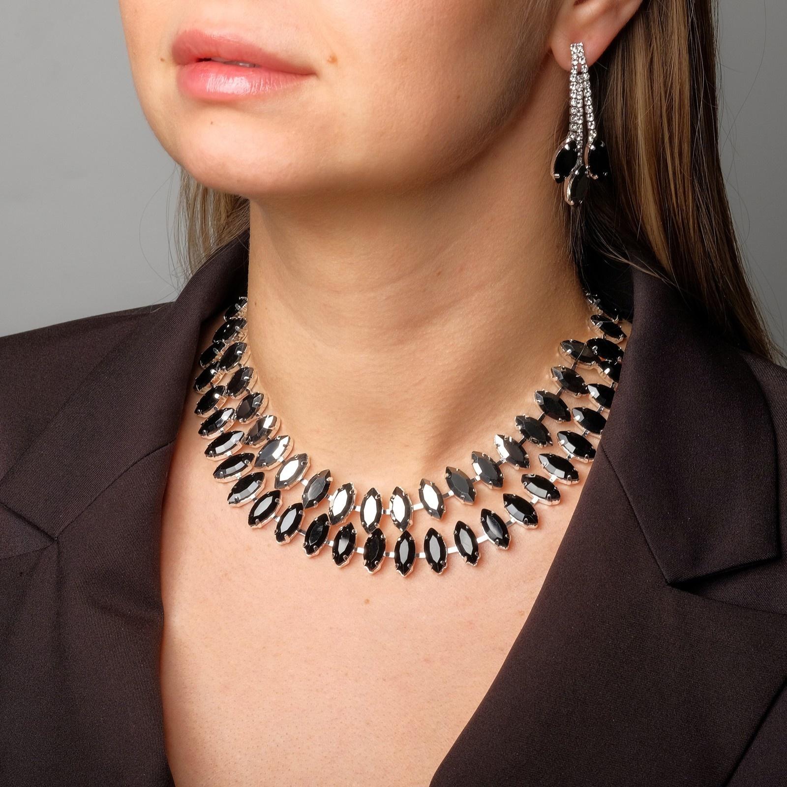 Набор 2 предмета: серьги, колье 