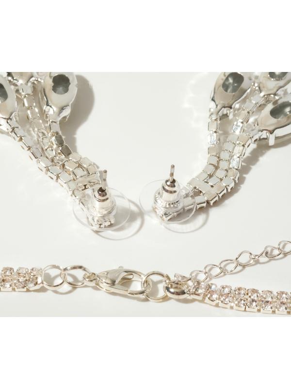 Набор 2 предмета: серьги, колье 