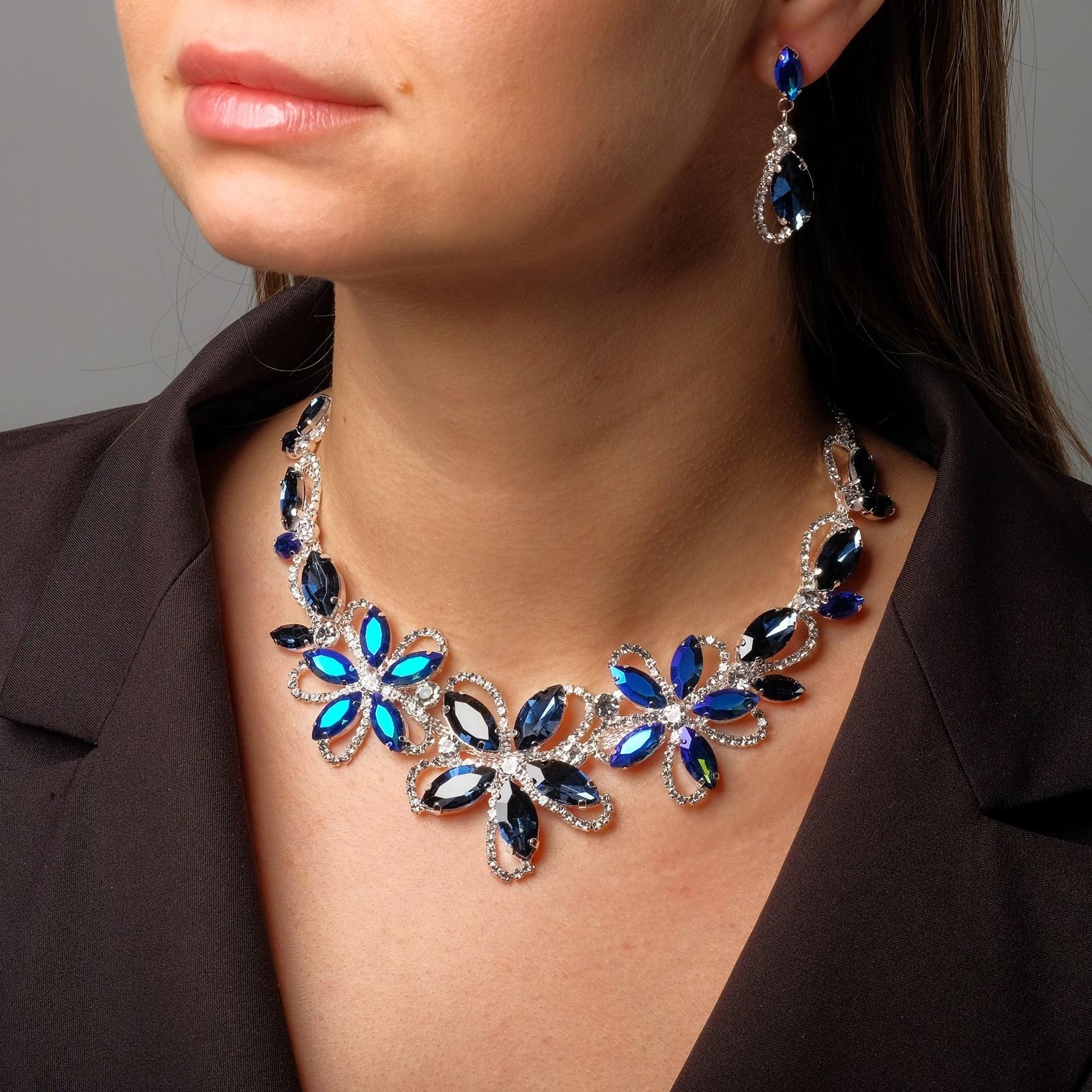 Набор 2 предмета: серьги, колье 