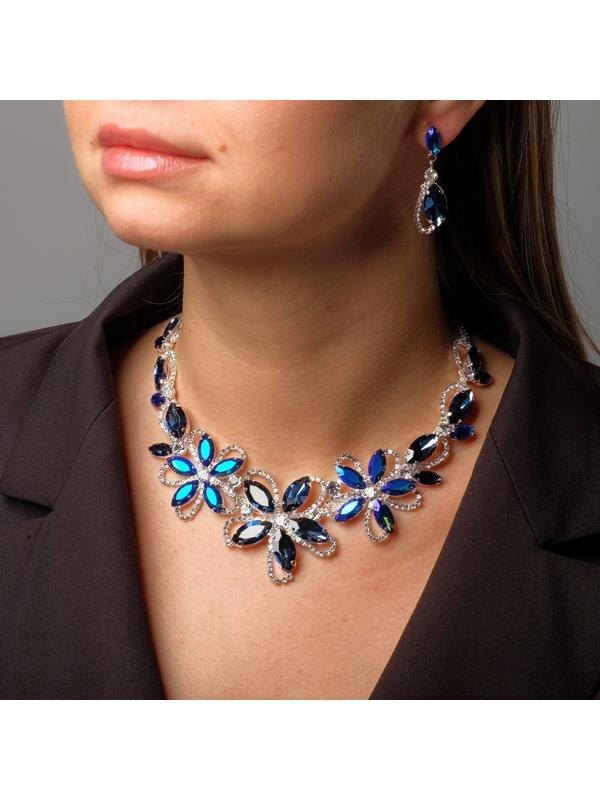 Набор 2 предмета: серьги, колье 