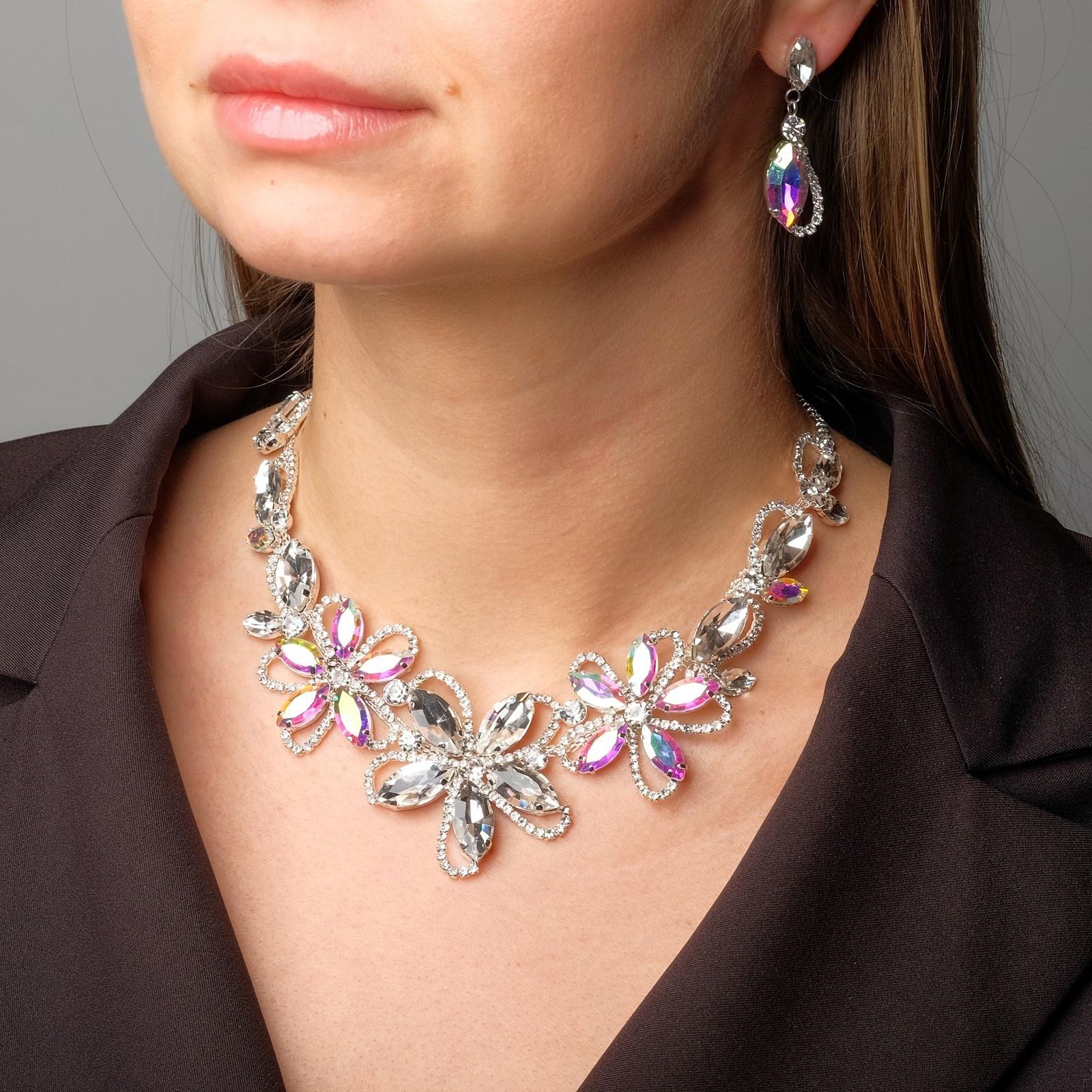 Набор 2 предмета: серьги, колье 