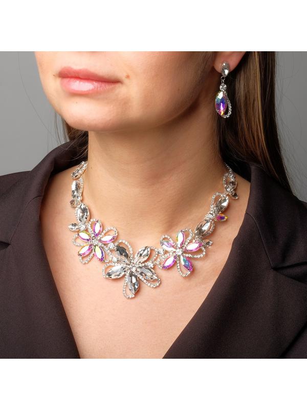 Набор 2 предмета: серьги, колье 