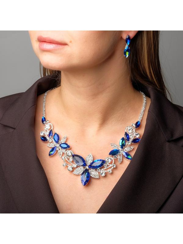 Набор 2 предмета: серьги, колье 