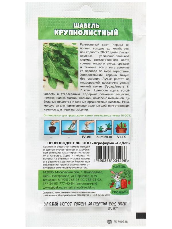 Семена щавель  