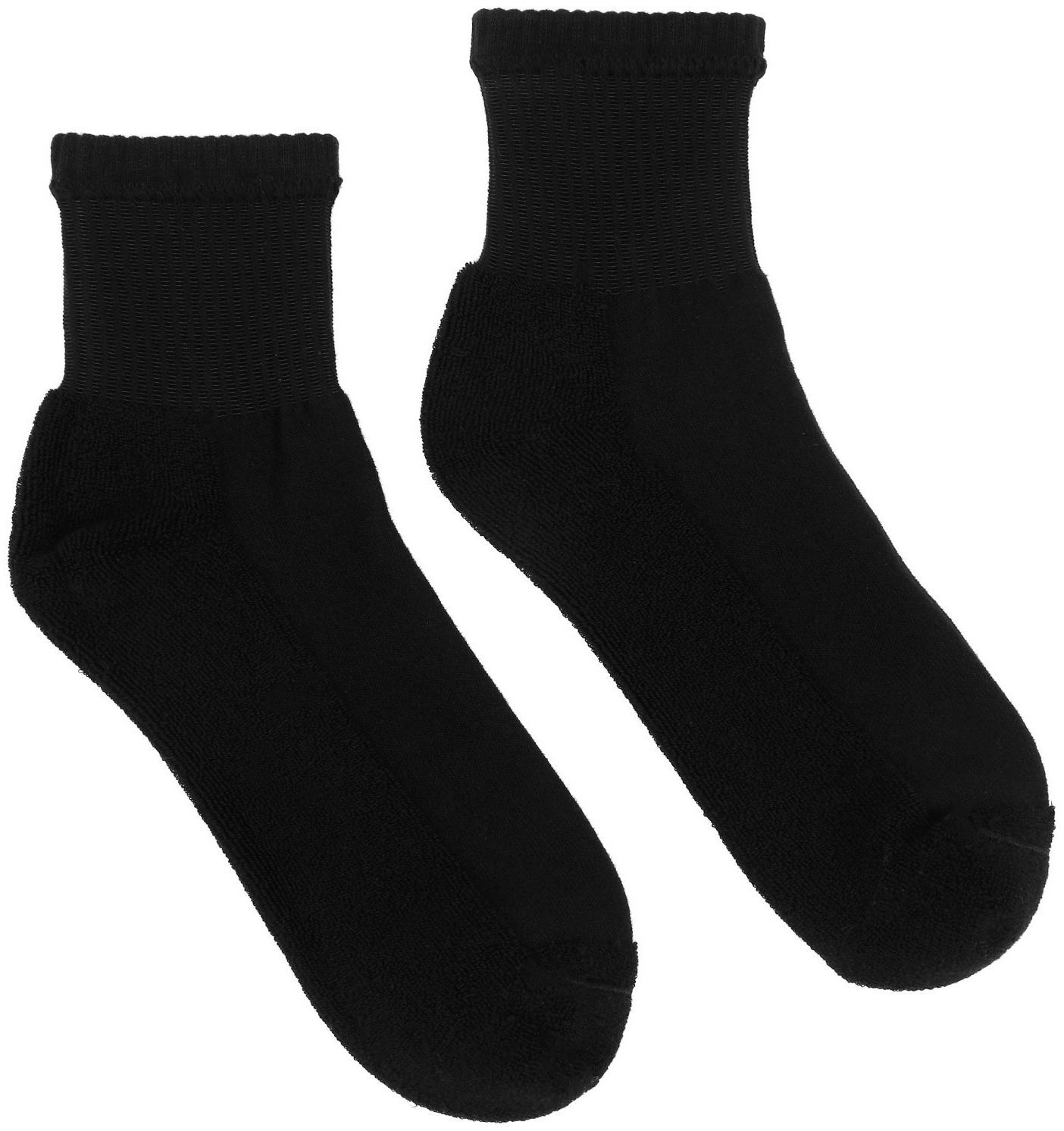 Носки мужские с махровым следком MINAKU цвет черный, р-р 39-43 (27-29 см)