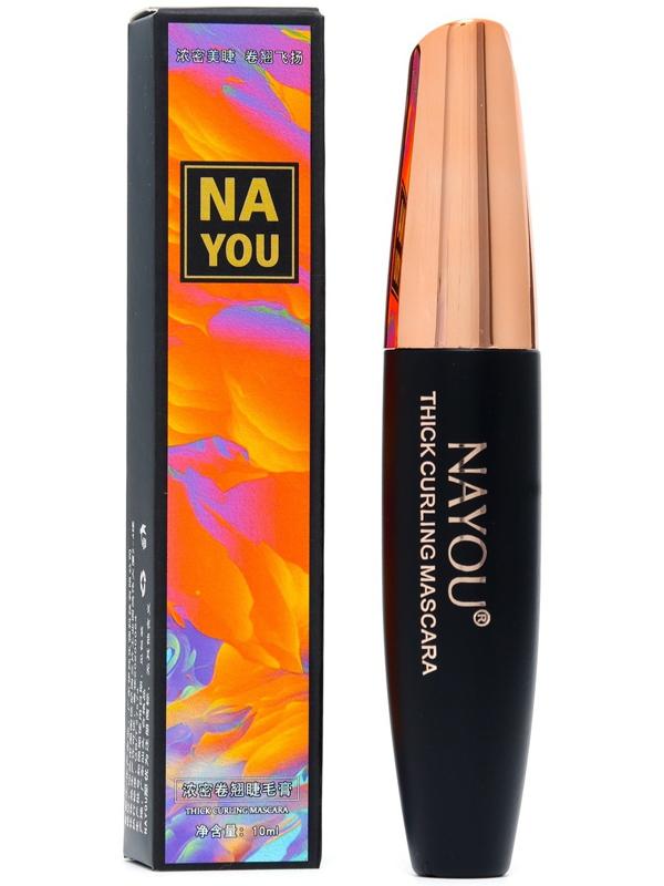 Тушь для ресниц NAYOU, цвет черный, 10 мл