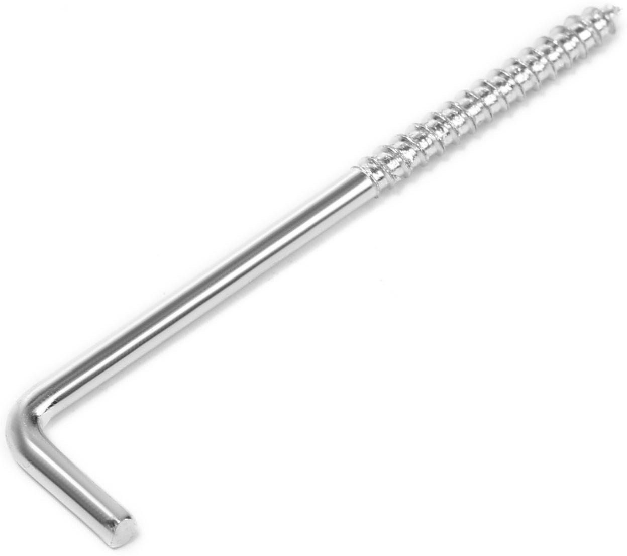 Шуруп-костыль ТУНДРА, белый цинк, 4x70 мм, 3 шт