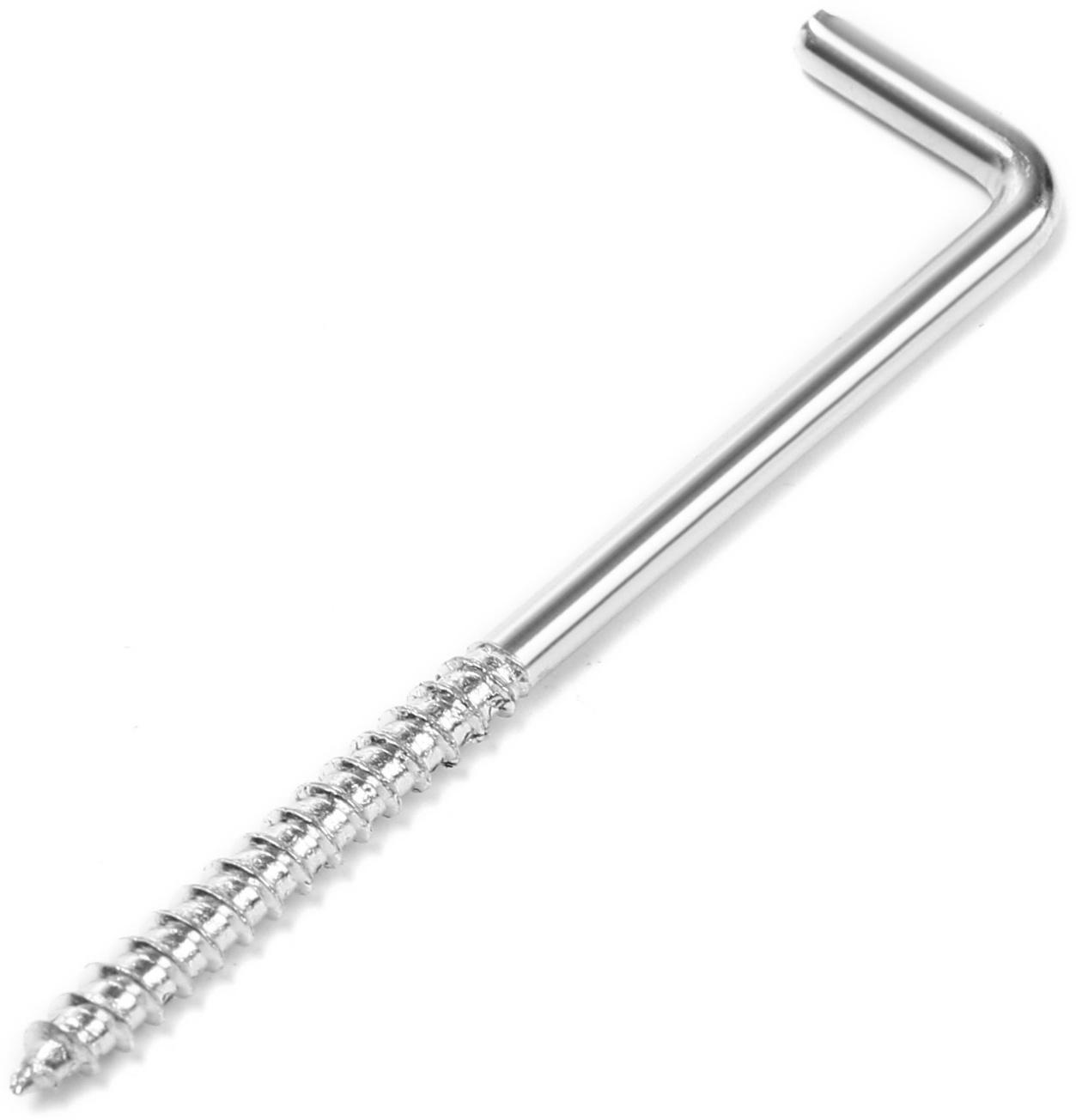 Шуруп-костыль ТУНДРА, белый цинк, 4x70 мм, 3 шт