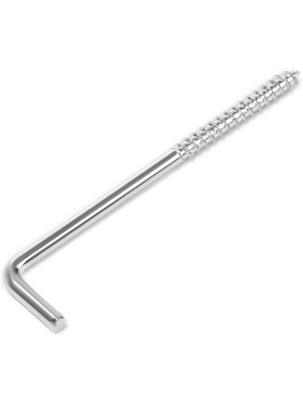 Шуруп-костыль ТУНДРА, белый цинк, 4x70 мм, 3 шт