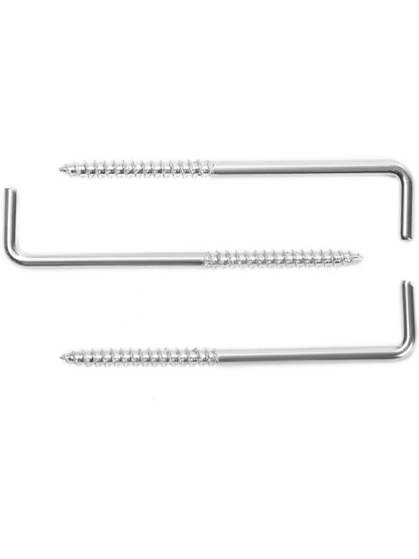 Шуруп-костыль ТУНДРА, белый цинк, 4x70 мм, 3 шт