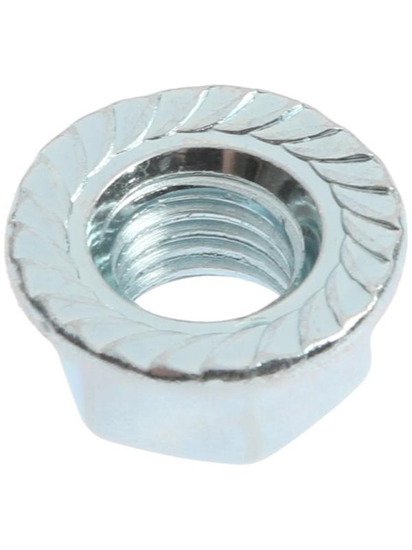 Гайка с фланцем, ТУНДРА, DIN 6923 М12 белый цинк 3 шт