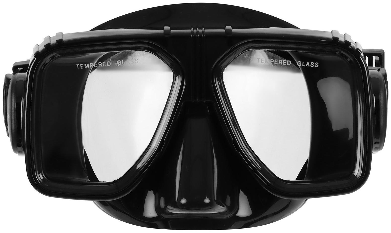 Маска для дайвинга ONLYTOP, закалённое стекло