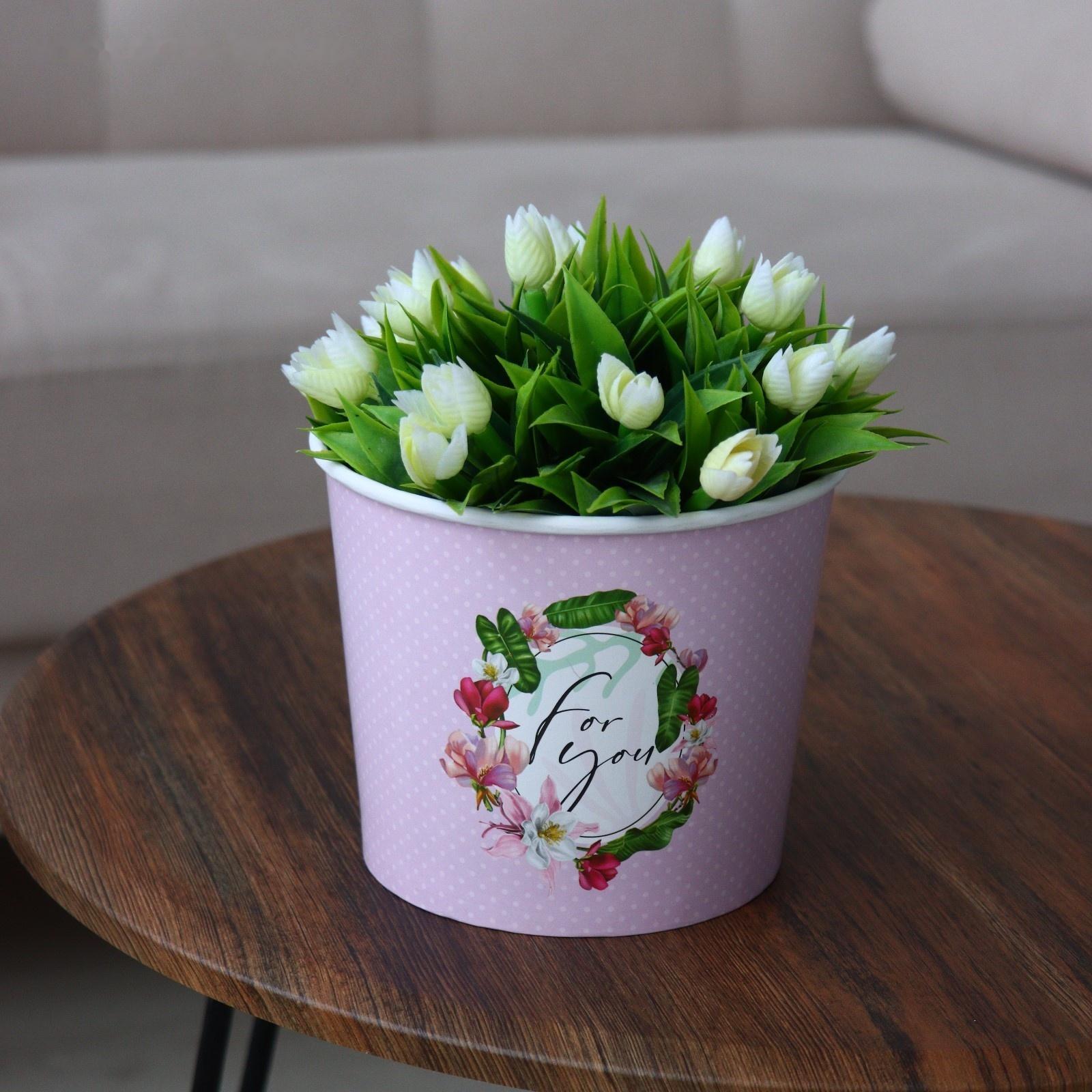 Стаканчик для цветов «For you», 16.5 × 13.6 см