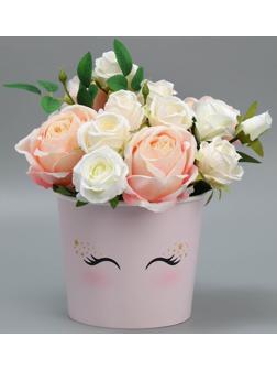 Стаканчик для цветов «Глазки», 16.5 × 13.6 см