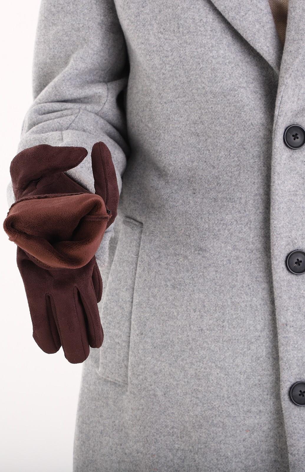 Перчатки мужские, безразмерные, без утеплителя, цвет коричневый