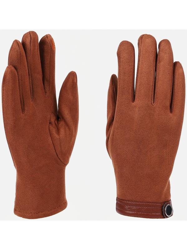 Перчатки мужские, безразмерные, без утеплителя, цвет светло-коричневый