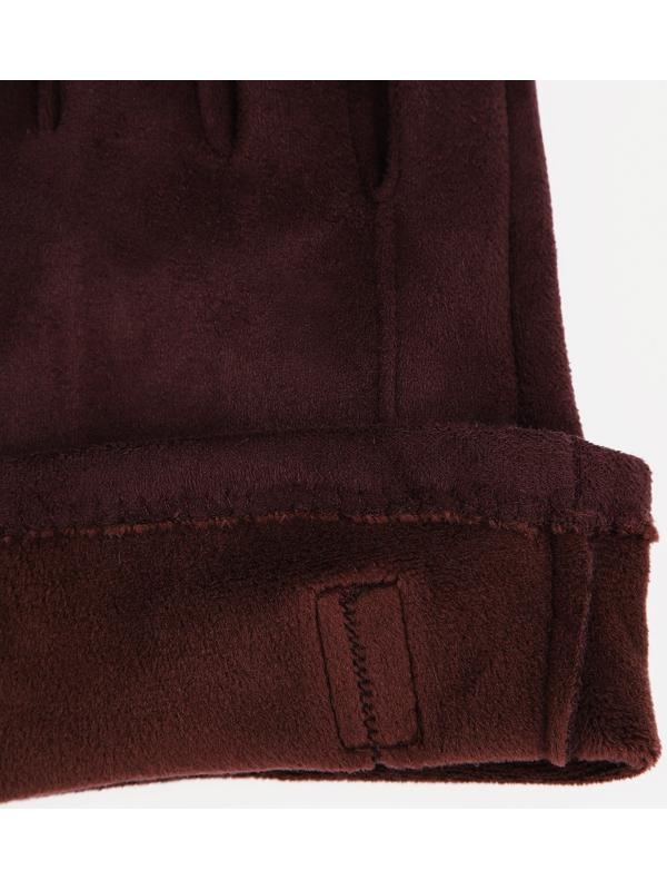 Перчатки мужские, безразмерные, без утеплителя, цвет коричневый