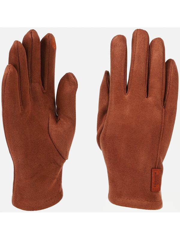 Перчатки мужские, безразмерные, без утеплителя, цвет светло-коричневый