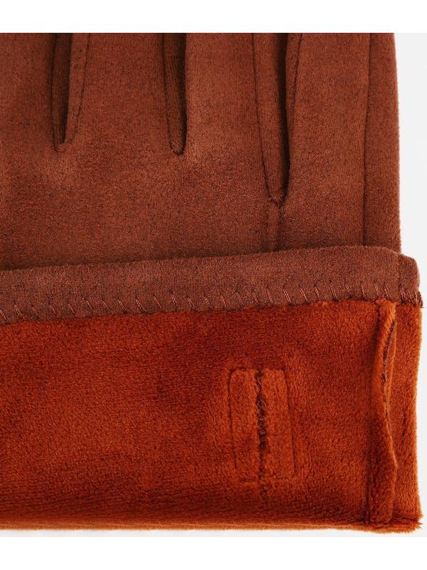 Перчатки мужские, безразмерные, без утеплителя, цвет светло-коричневый