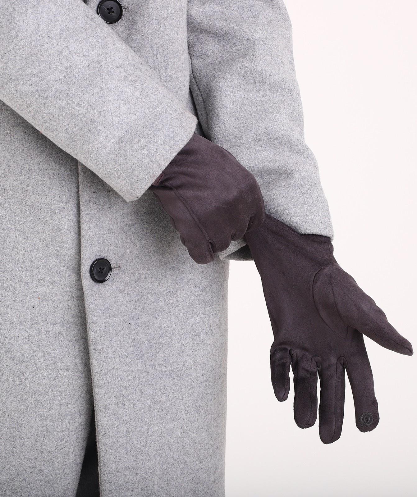 Перчатки мужские, безразмерные, без утеплителя, цвет серый