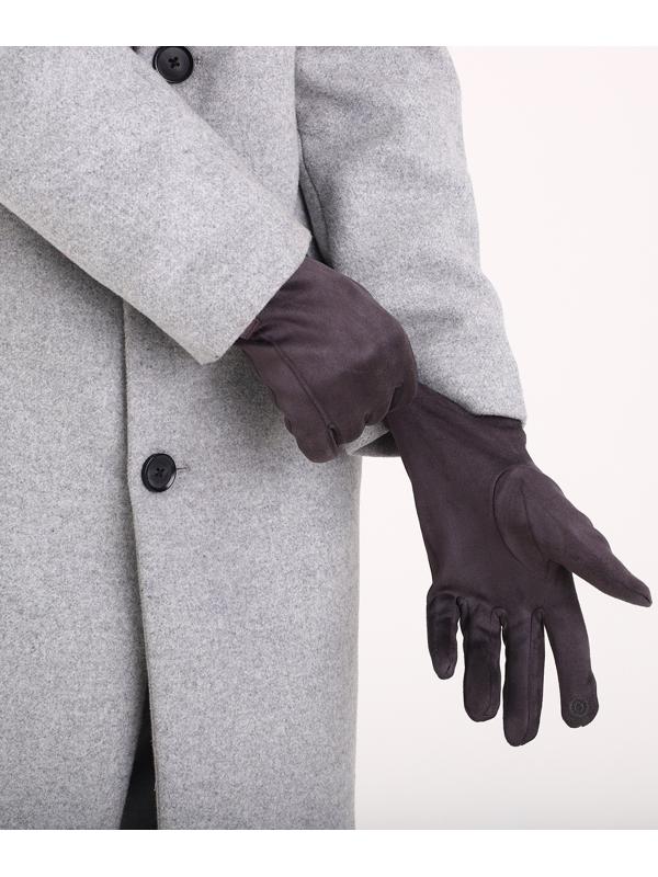 Перчатки мужские, безразмерные, без утеплителя, цвет серый