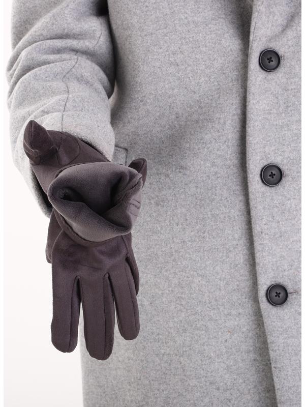 Перчатки мужские, безразмерные, без утеплителя, цвет серый