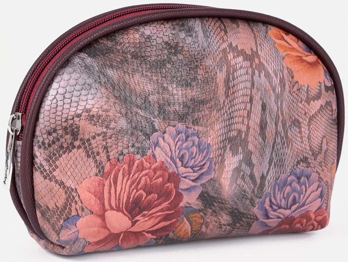 Косметичка на молнии, цвет бордовый