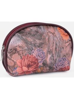 Косметичка на молнии, цвет бордовый