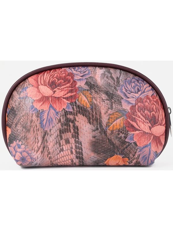 Косметичка на молнии, цвет бордовый