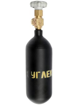 Баллон углекислотный ЗПГ, 1 л, сталь 45Д, 150 кгс/см2,14.7 Мпа, ГОСТ 949-73