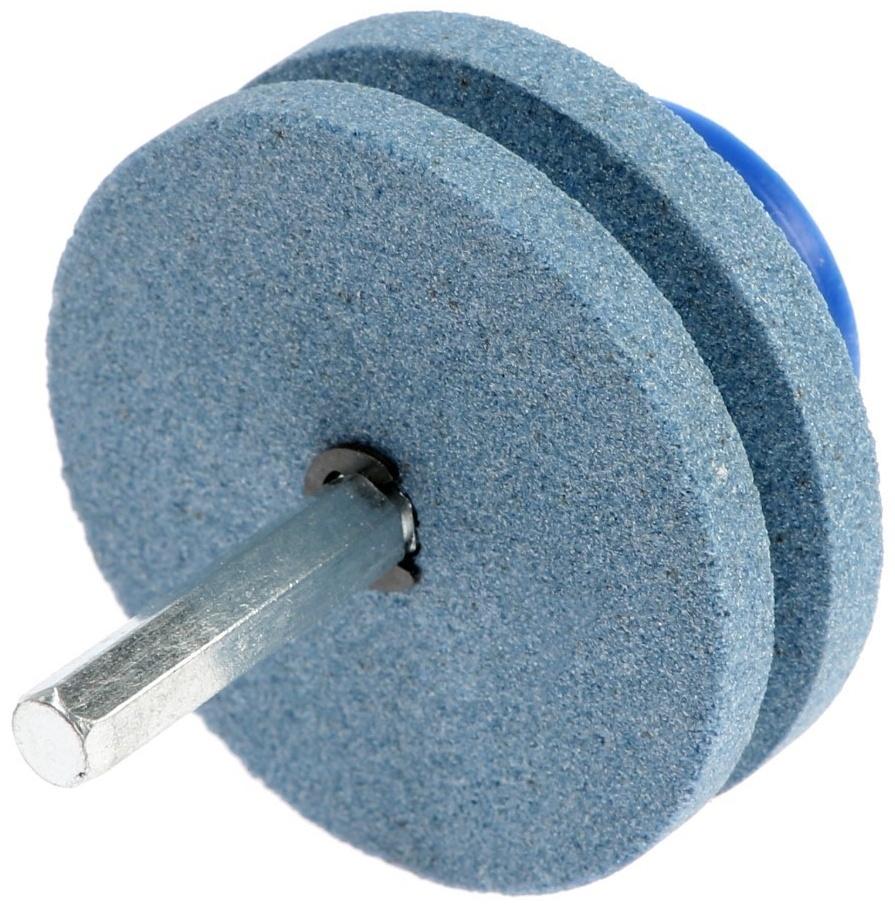 Насадка на шуруповерт ТУНДРА, для заточки ножей и ножниц, шестигранный хвостовик, d=55 мм