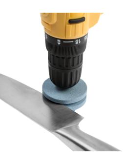 Насадка на шуруповерт ТУНДРА, для заточки ножей и ножниц, шестигранный хвостовик, d=55 мм