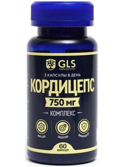Кордицепс комплекс GLS с лимонником китайским, 60 капсул по 225 мг