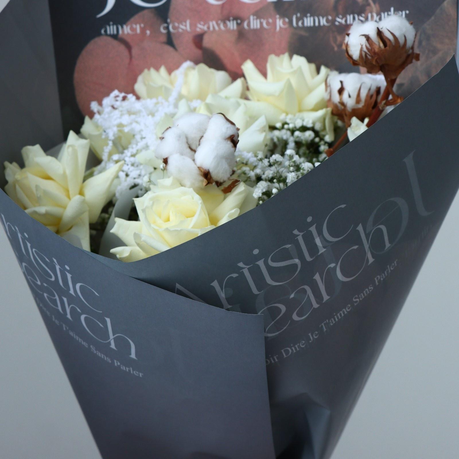 Бумага влагостойкая двухсторонняя, «Je t`aime»,  38 × 50 см