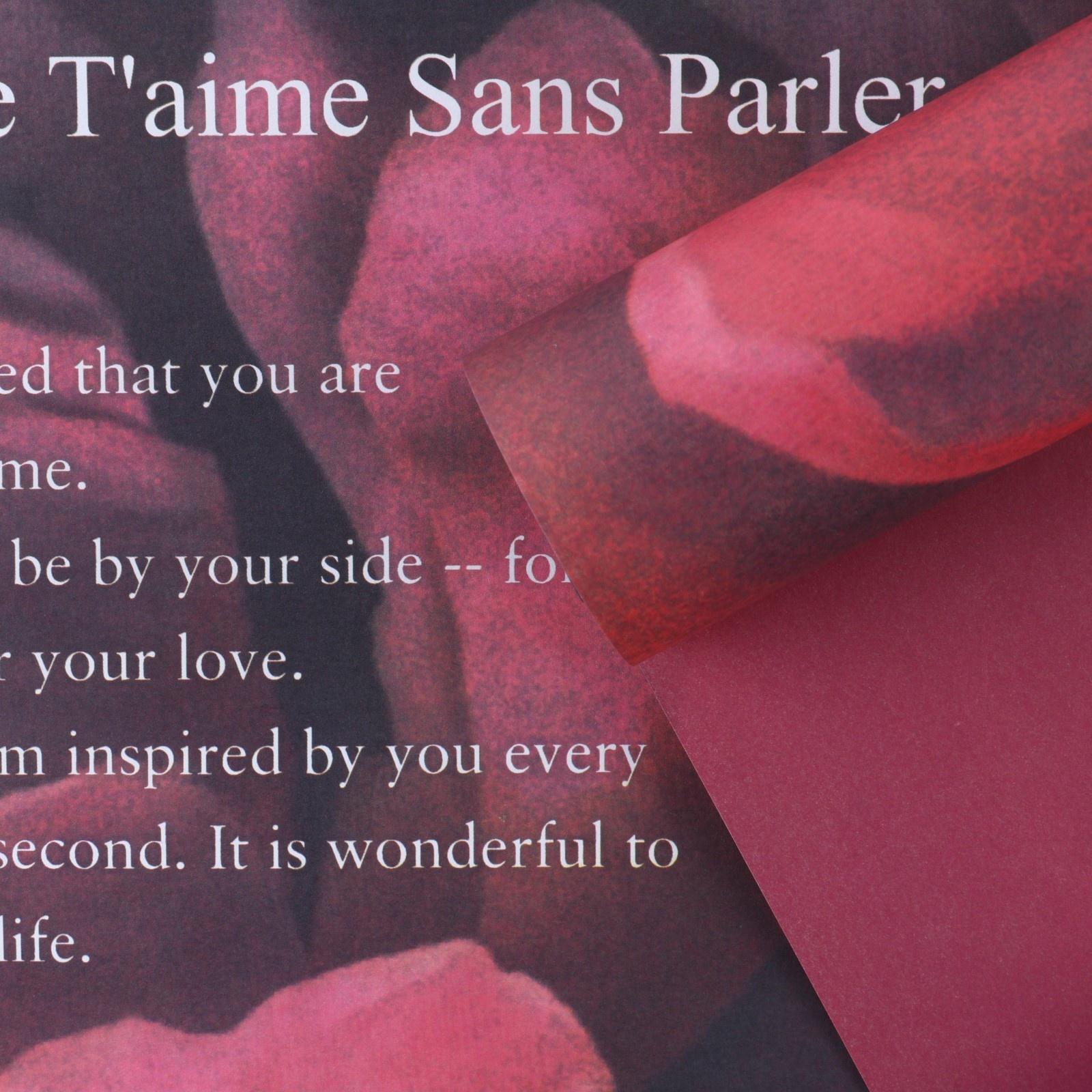 Бумага влагостойкая двухсторонняя, «Пион»,  38 × 50 см