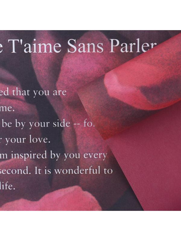 Бумага влагостойкая двухсторонняя, «Пион»,  38 × 50 см