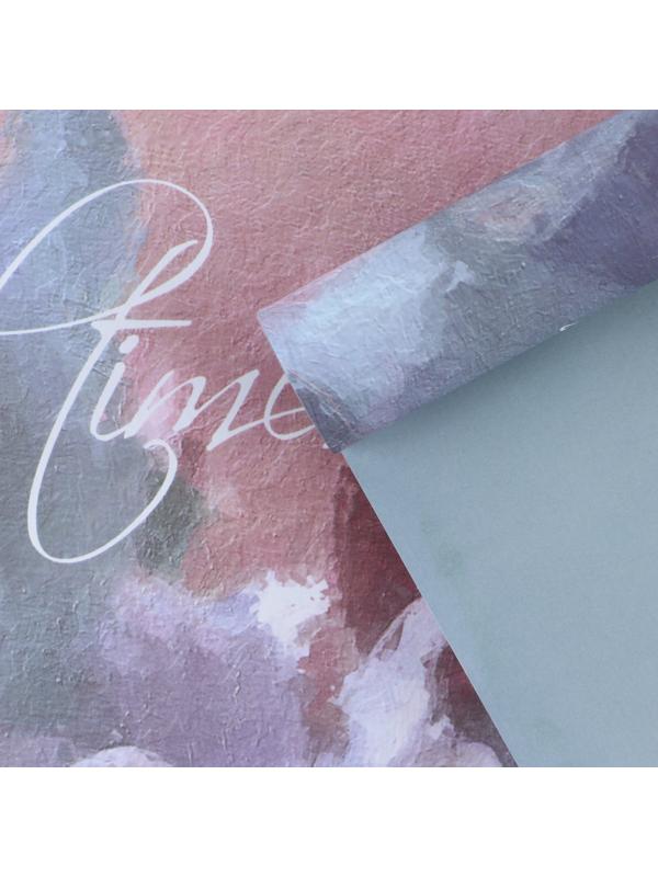 Бумага влагостойкая двухсторонняя, «Голубой лотос», 35 × 50 см