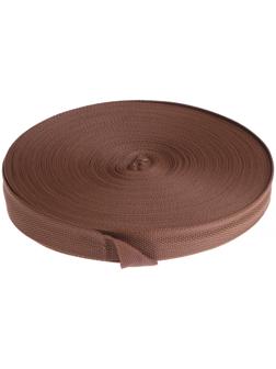Стропа ременная 30 мм, для окантовки eva ковриков, катушка 50 м, коричневая