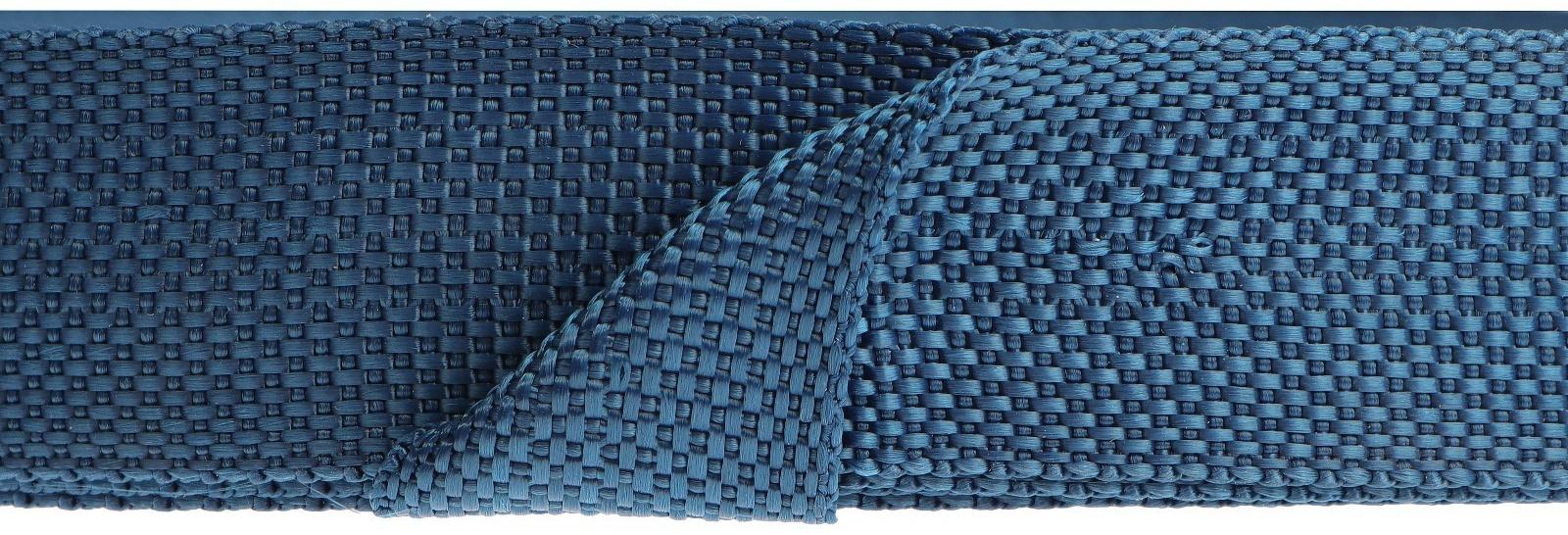 Стропа ременная 30 мм, для окантовки eva ковриков, катушка 50 м, тёмно-синяя