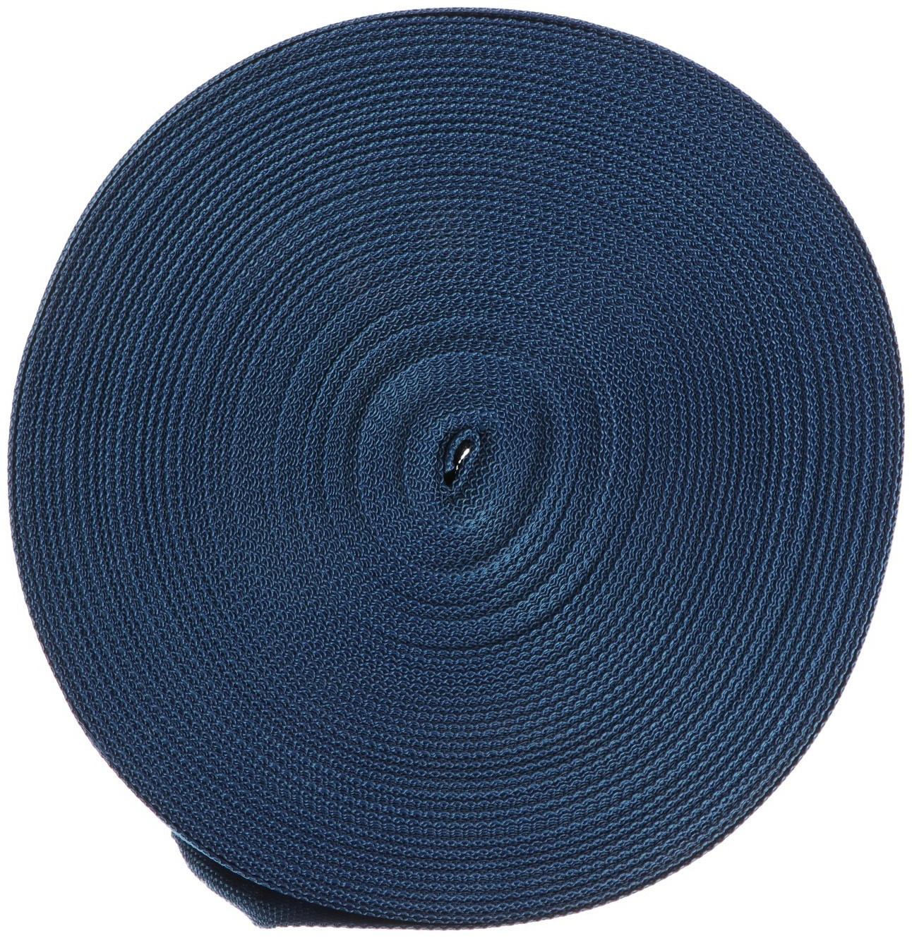 Стропа ременная 30 мм, для окантовки eva ковриков, катушка 50 м, тёмно-синяя