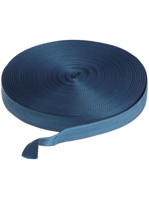 Стропа ременная 30 мм, для окантовки eva ковриков, катушка 50 м, тёмно-синяя