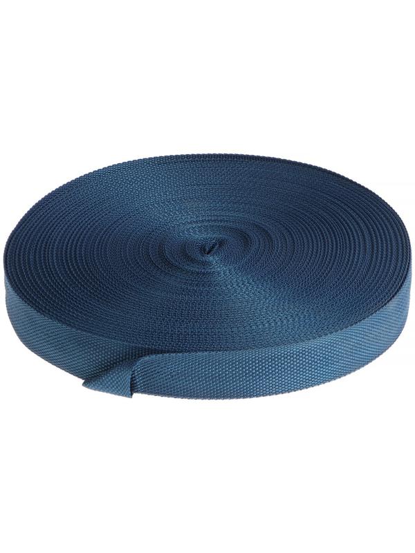 Стропа ременная 30 мм, для окантовки eva ковриков, катушка 50 м, тёмно-синяя