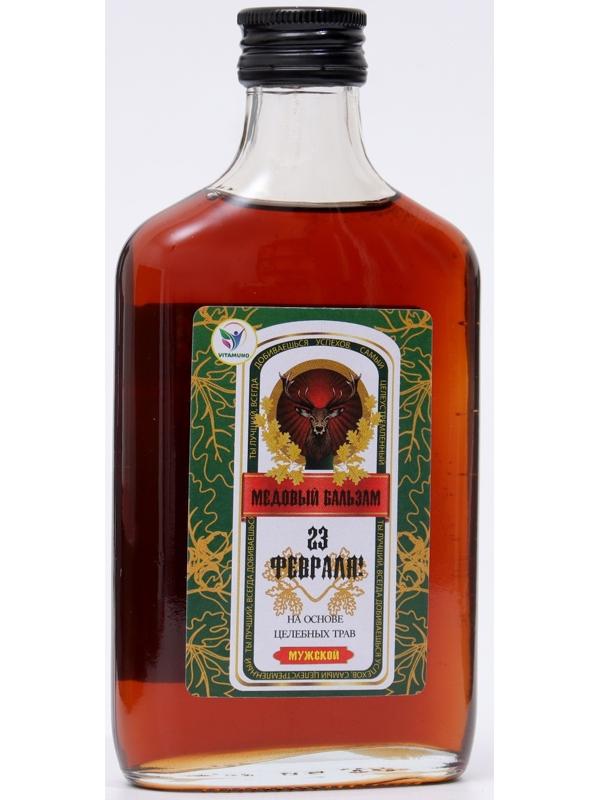 Медовый бальзам алтайский Мужской 23 февраля, 250 мл