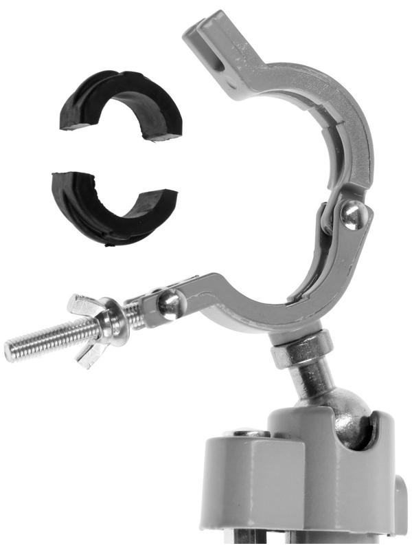 Стойка для дрели ТУНДРА, винтовой зажим, поворотный шарнир 360°, d=42 мм, длина 245 мм