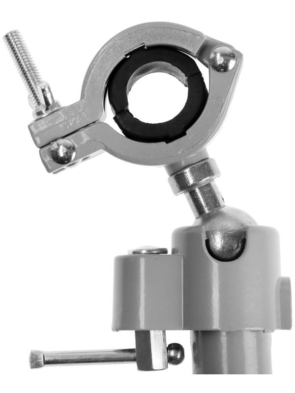 Стойка для дрели ТУНДРА, винтовой зажим, поворотный шарнир 360°, d=42 мм, длина 245 мм