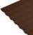 Поликарбонат монолитный, кровельный, трапеция 0.8 мм, 2 × 1,05 м, коричневый