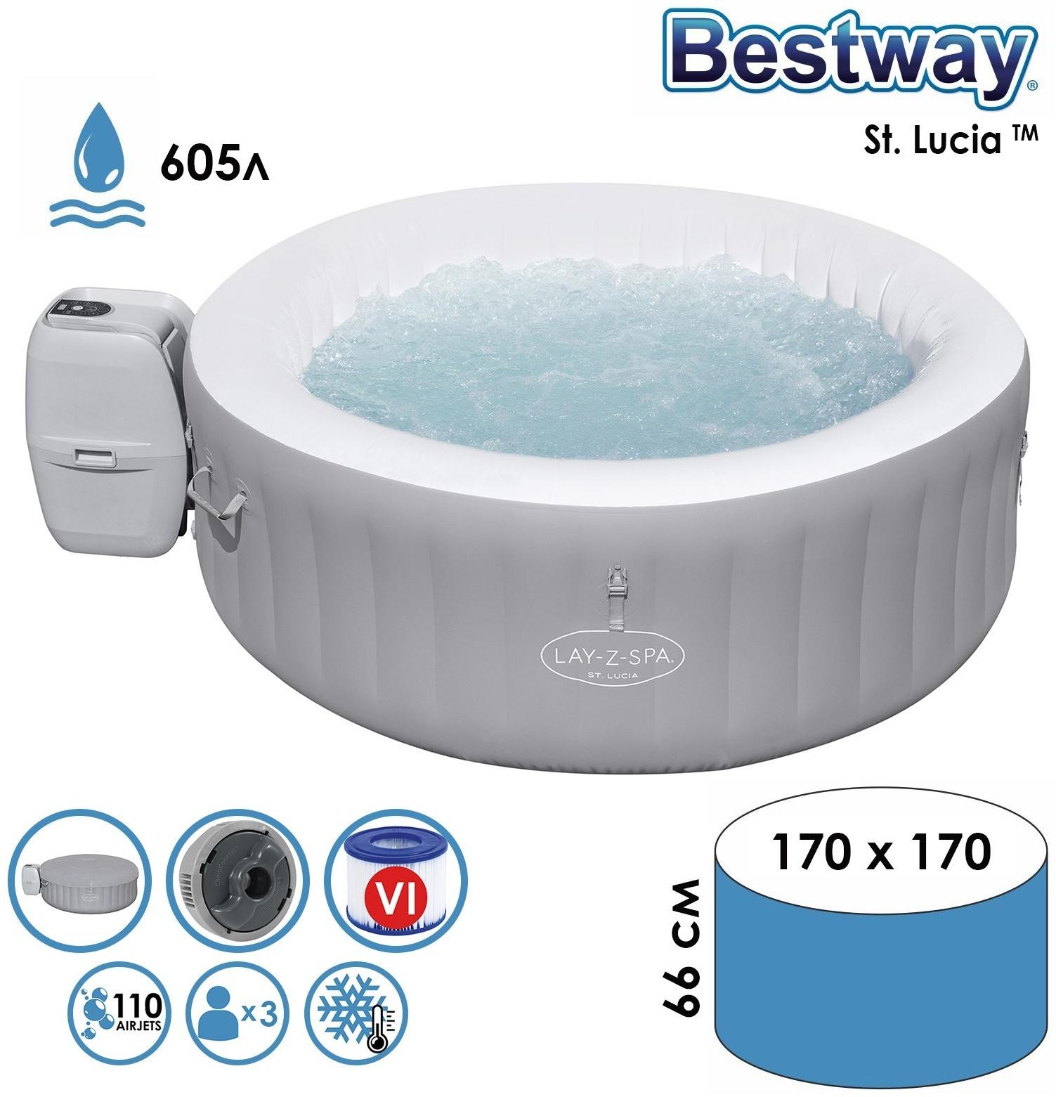СПА бассейн St.Lucia AirJet, 170 х 66 см, 60037