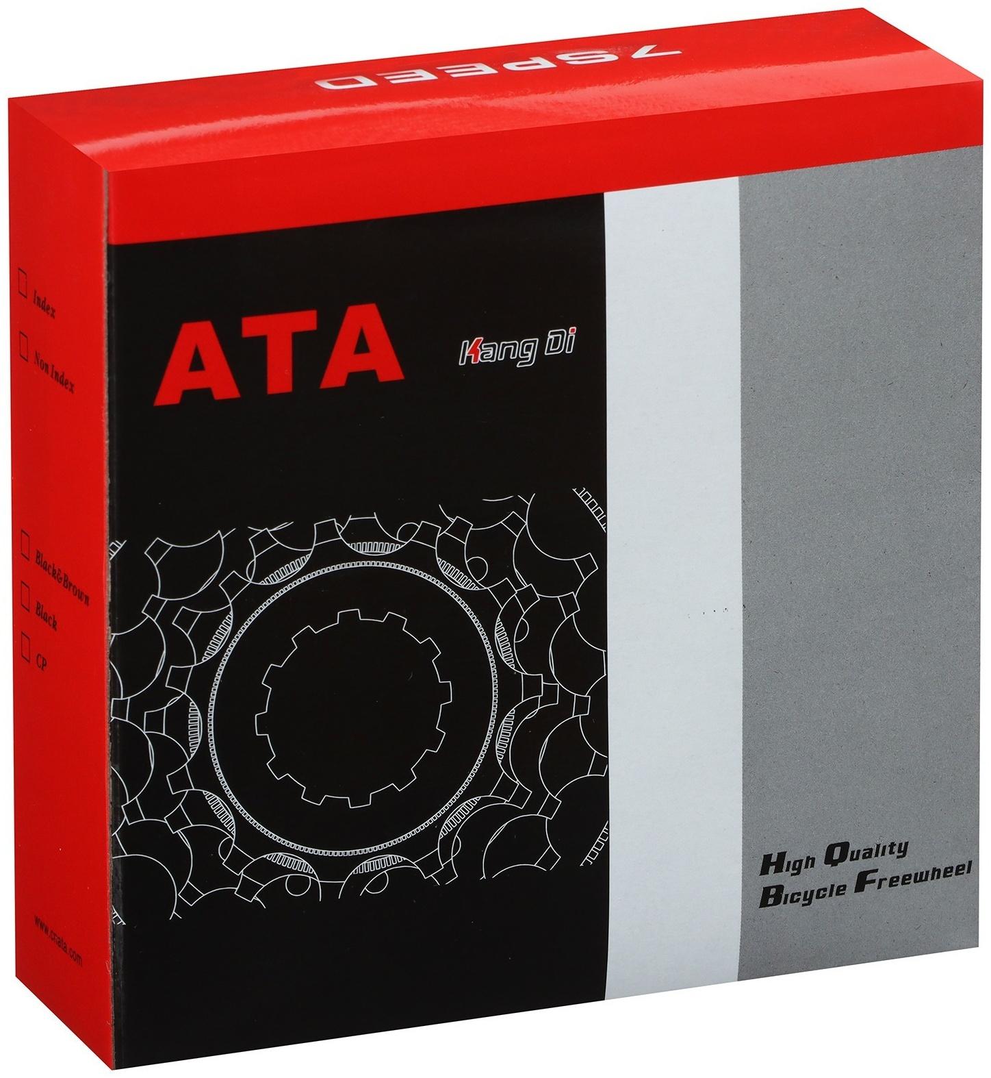 Кассета ATA, 8 скоростей, 11-28T, цвет серебристый